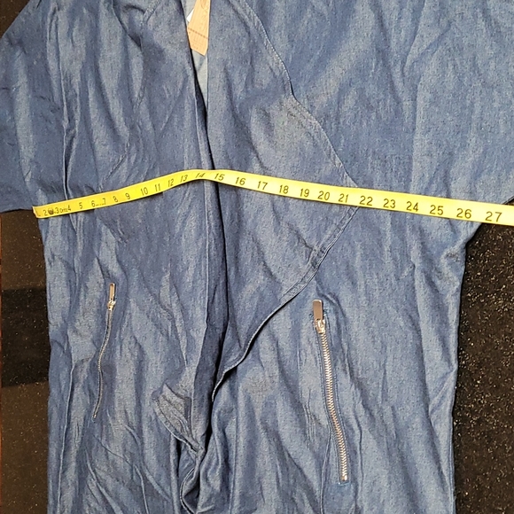 Chambray Draped Wrap - Picture 9 of 11